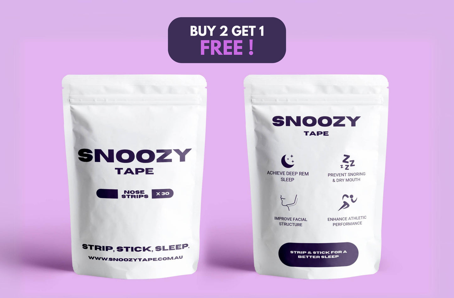 Snoozy Tape Nose Strip Packs