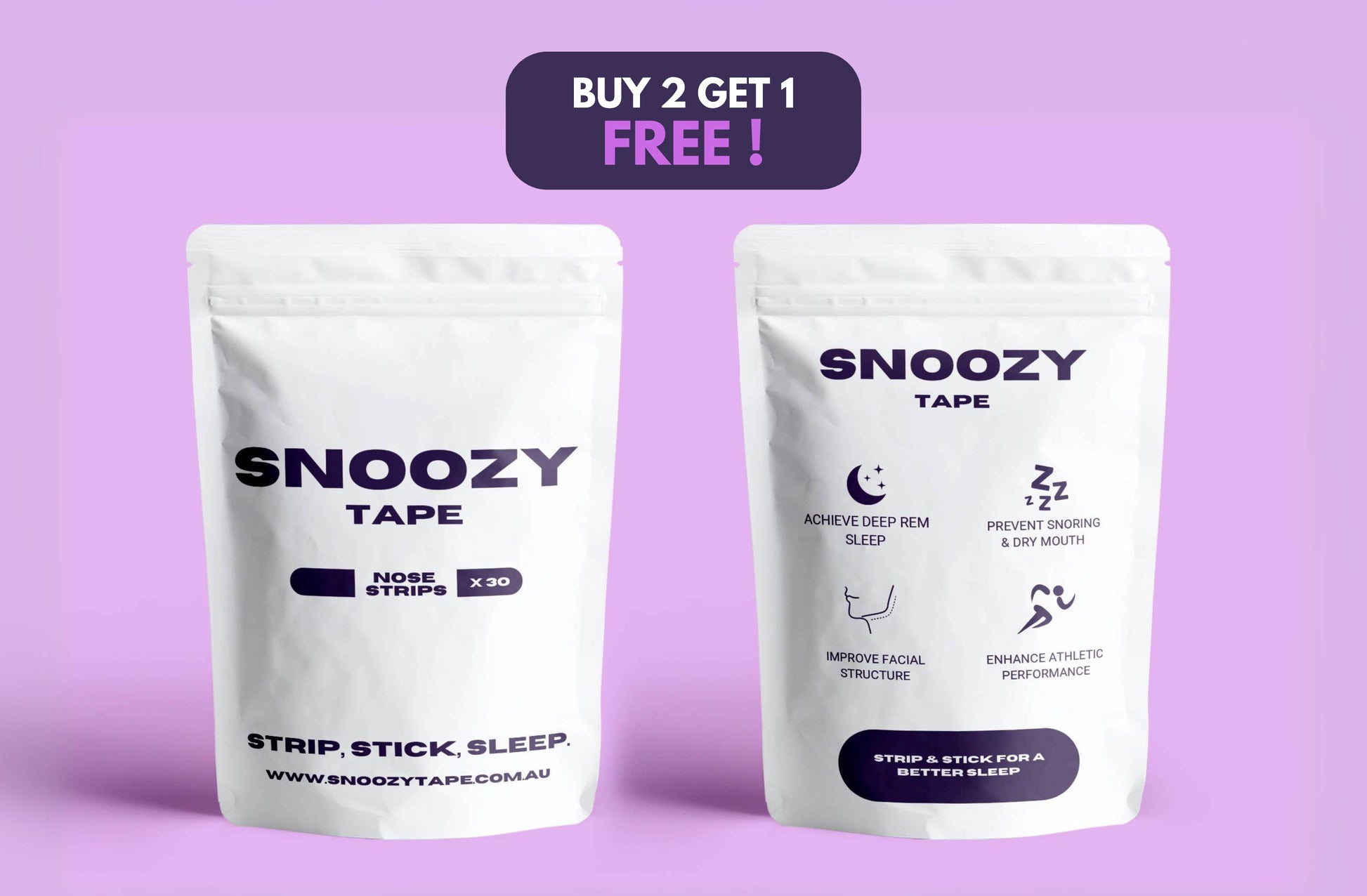 Snoozy Tape Nose Strip Packs